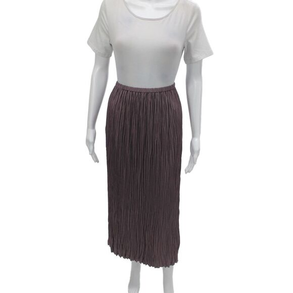Vince Dresses & Skirts - Vince Women Brown Pleated Midi Skirt Size M